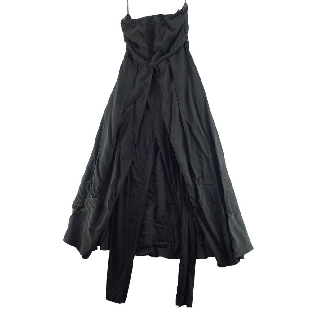 Avec Les Filles Skirt Over Pants Jumpsuit Strapless in Black Women's size 2 NWT - Picture 3 of 12